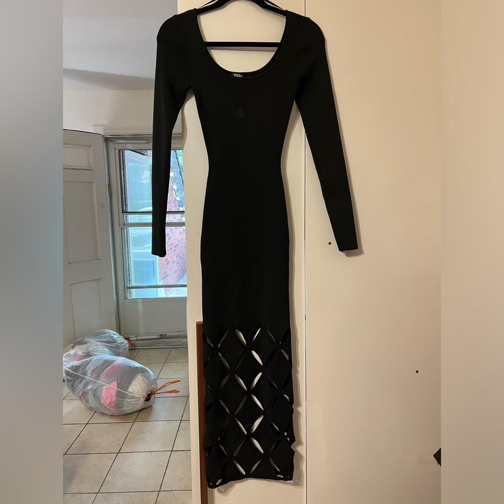 Black long dress